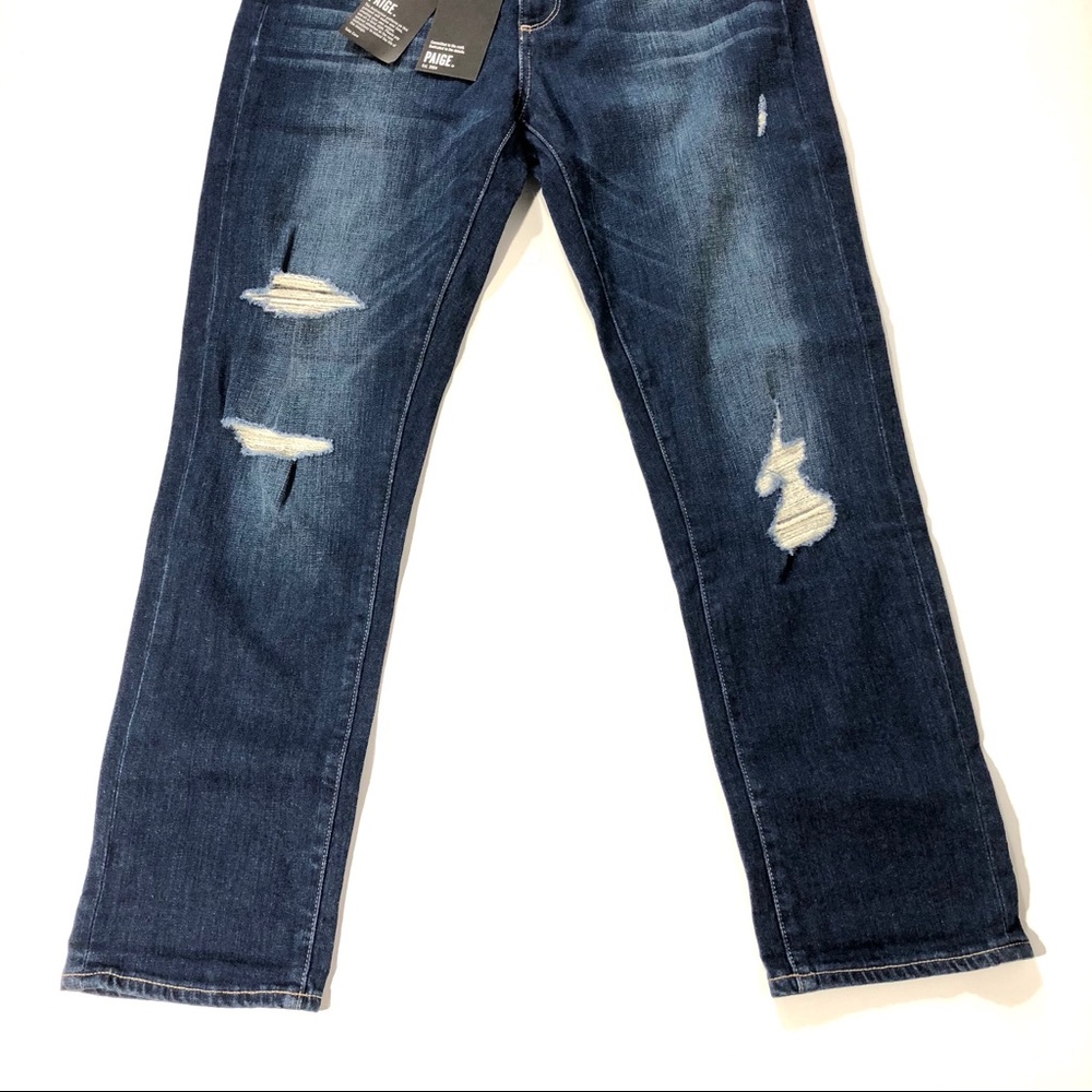 NWT PAIGE Distressed Brigitte Boyfriend Je…